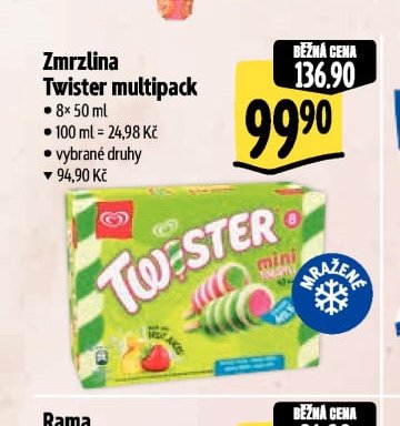 Zmrzlina Twister multipack