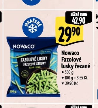 Nowaco Fazolové lusky řezané