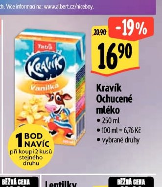Kravík Ochucené mléko