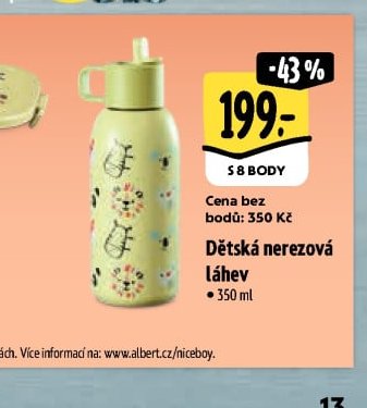 Dětská nerezová láhev