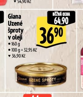 Giana Uzené šproty v oleji