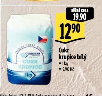 Cukr Krupice bílý