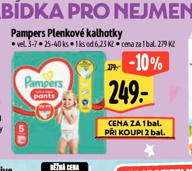 Pampers Plenkové kalhotky