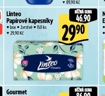 Linteo Papírové kapesníky
