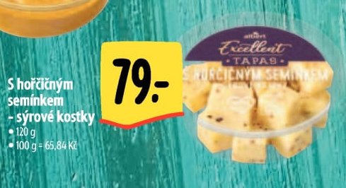 S hořčičným semínkem - sýrové kostky