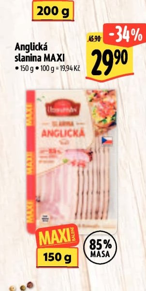Anglická slanina MAXI