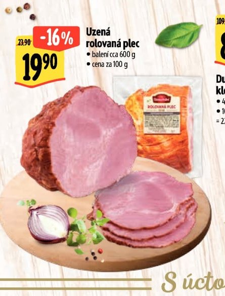 Uzená rolovaná plec