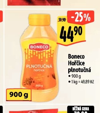 Boneco Hořčice plnotučná