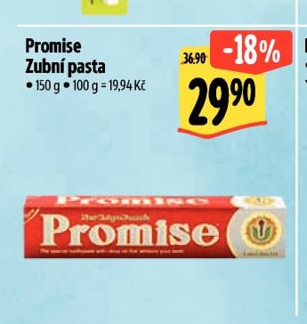 Promise Zubní pasta