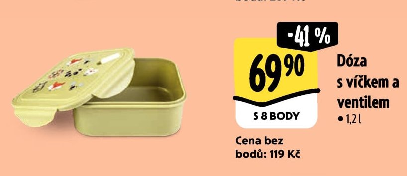 Dóza s víčkem a ventilem