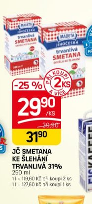 JČ Smetana ke šlehání trvanlivá 31%