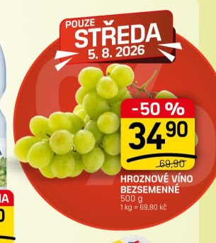 Hroznové víno bezsemenné