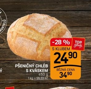 PŠENIČNÝ CHLÉB S KVÁSKEM