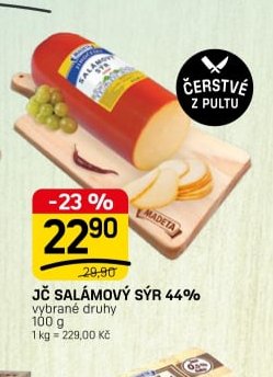 JČ SALÁMOVÝ SÝR 44%