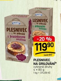 PLESNIVEC NA GRILOVÁNÍ*