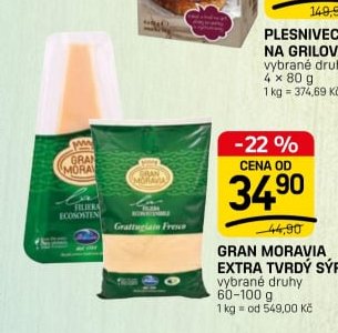GRAN MORAVIA EXTRA TVRDÝ SÝR*