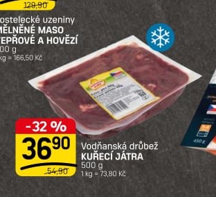 Vodňanská drůbež KUŘECÍ JÁTRA