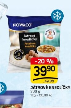Nowaco Játrové knedlíčky