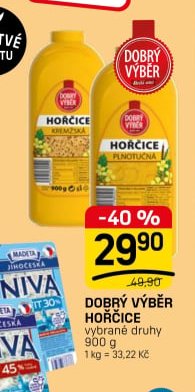 DOBRÝ VÝBĚR HOŘČICE