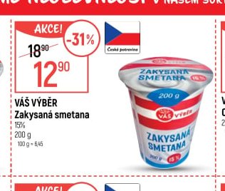 Váš Výběr Zakysaná smetana 200 g