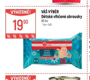 Váš Výběr Dětské vlhčené ubrousky