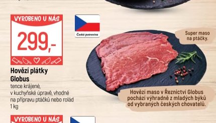 Hovězí plátky Globus