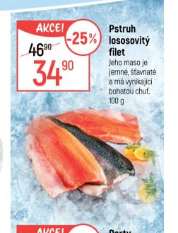Pstruh lososovitý filet