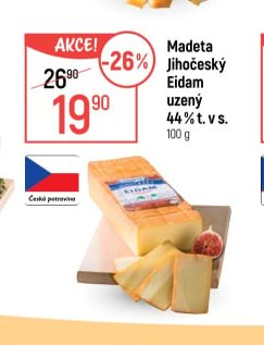 Madeta Jihočeský Eidam uzený