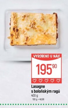 Lasagne s boloňským ragú
