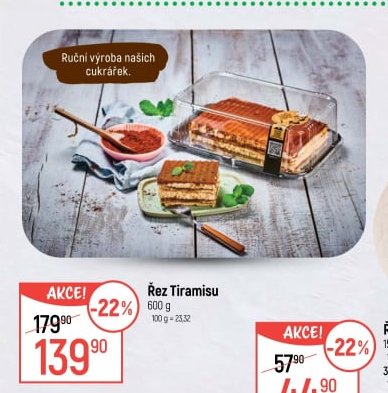 Řez Tiramisu 600 g