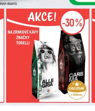 Zrnkové kávy Torelli