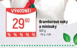 Bramborové noky a mininoky