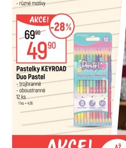 Pastelky KEYROAD Duo Pastel