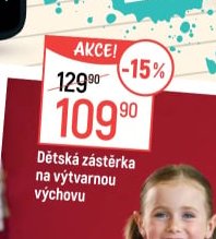 Dětská zástěrka na výtvarnou výchovu
