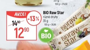BIO Raw Star různé druhy