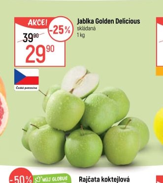 Jablka Golden Delicious