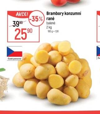 Brambory konzumní rané