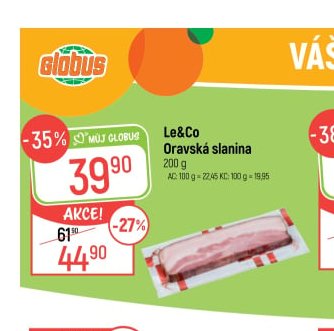Le&Co Oravská slanina 200 g