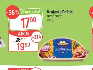 Krajanka Paštika různé druhy 100 g