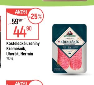 Kostelecké uzeniny Křemešník, Uherák, Hermín 100 g