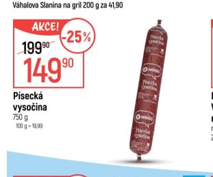 Písecká vysočina 750 g