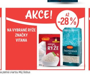 Na vybrané rýže značky Vitana