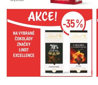 Čokolády značky Lindt Excellence