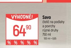 Savo čistič na podlahy a povrchy