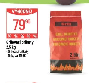 Grilovací brikety 2,5 kg