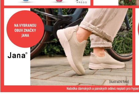 Na vybranou obuv značky JANA