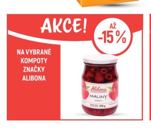 Na vybrané kompoty značky Alibona