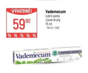 Vademecum zubní pasta