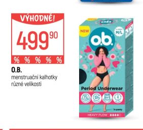 O.B. menstruační kalhotky