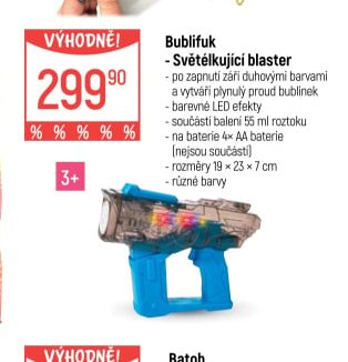 Bublifuk - Světélkující blaster